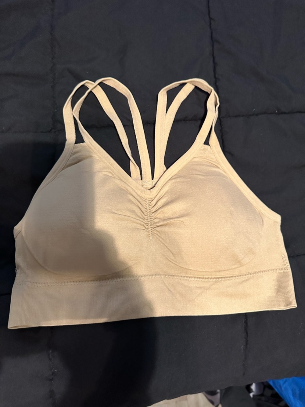 Seamless Nude Double-Strap Comfort Bralette